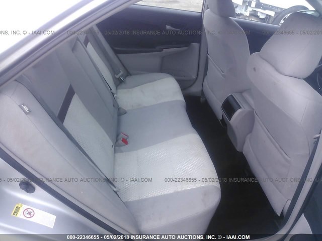 4T1BF1FK7CU072599 - 2012 TOYOTA CAMRY SE/LE/XLE 银色 照片 8