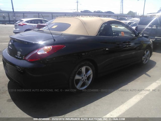 4T1FA38P16U065947 - 2006 TOYOTA CAMRY SOLARA SE/SLE შავი ფოტო 4