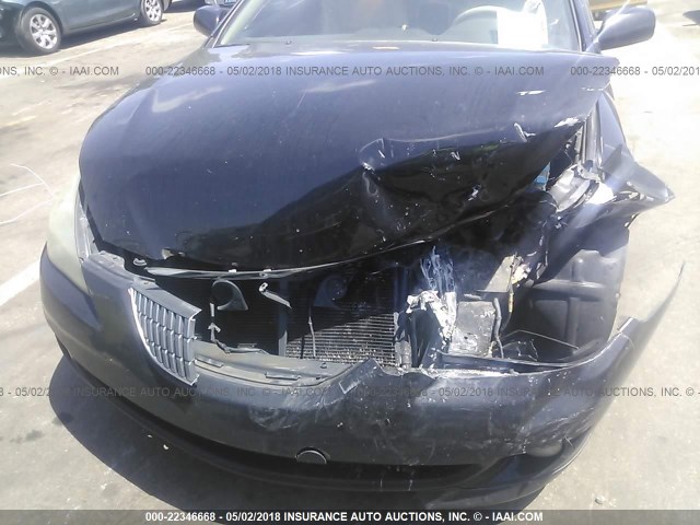 4T1FA38P16U065947 - 2006 TOYOTA CAMRY SOLARA SE/SLE შავი ფოტო 6