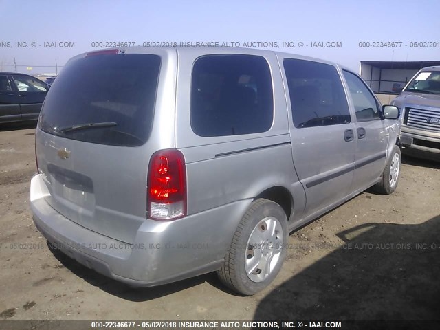 1GNDV23167D102920 - 2007 CHEVROLET UPLANDER LS ვერცხლისფერი ფოტო 4