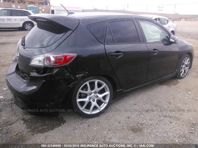 JM1BL1H44A1233761 - 2010 MAZDA SPEED 3 BLACK photo 4