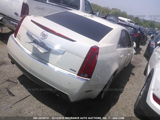 1G6DS5ED7B0100669 - 2011 CADILLAC CTS PREMIUM COLLECTION WHITE photo 4