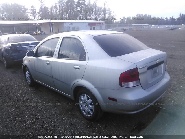 KL1TJ52674B193872 - 2004 CHEVROLET AVEO LS 银色 照片 3