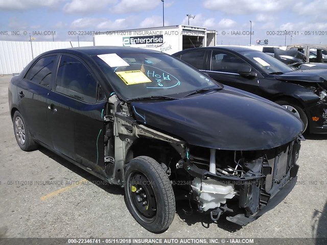 KNAFT4A27B5433617 - 2011 KIA FORTE LX BLACK photo 1