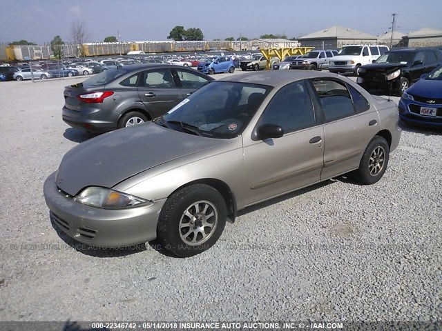 1G1JC524017312202 - 2001 CHEVROLET CAVALIER CNG GOLD photo 2