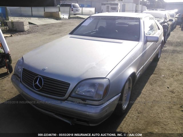 WDBGA70G4XA427816 - 1999 MERCEDES-BENZ CL 500 SILVER photo 2