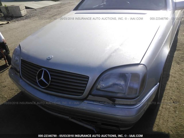 WDBGA70G4XA427816 - 1999 MERCEDES-BENZ CL 500 SILVER photo 6