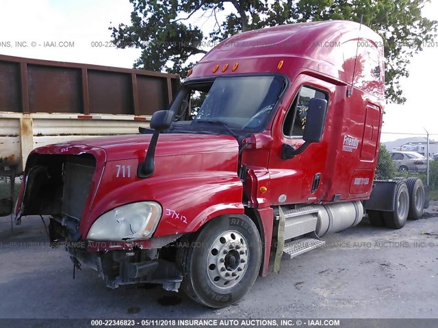 1FUJGLDR79LAJ0073 - 2009 FREIGHTLINER CASCADIA 125  RED photo 2