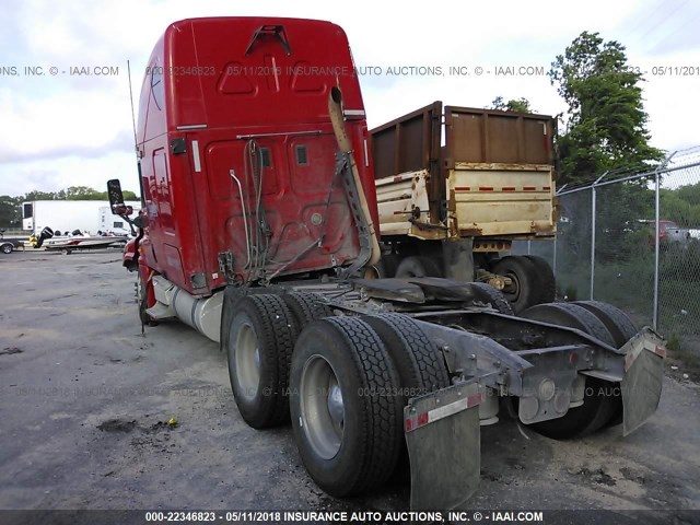 1FUJGLDR79LAJ0073 - 2009 FREIGHTLINER CASCADIA 125  RED photo 3