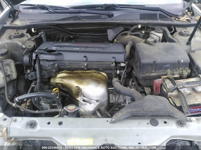 4T1BE32K23U177684 - 2003 TOYOTA CAMRY LE/XLE/SE ვერცხლისფერი ფოტო 10