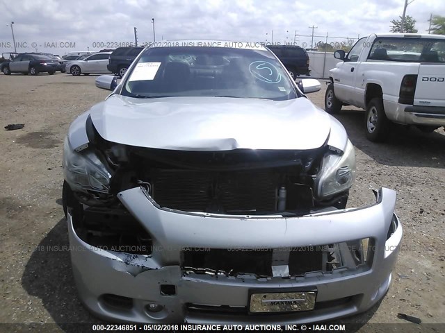 1N4AA5AP3AC875122 - 2010 NISSAN MAXIMA S/SV SILVER photo 6