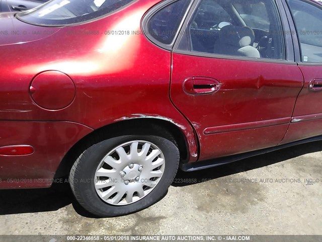 1FALP5211TG223886 - 1996 FORD TAURUS GL RED photo 6