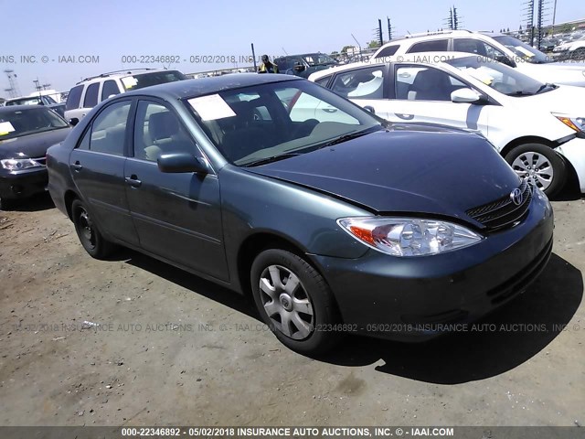 4T1BE30K33U162128 - 2003 TOYOTA CAMRY LE/XLE/SE GREEN photo 1
