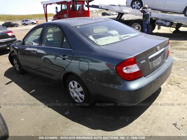 4T1BE30K33U162128 - 2003 TOYOTA CAMRY LE/XLE/SE Жасыл фото 3