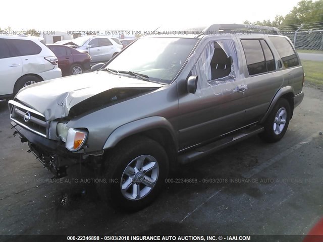 JN8DR09Y74W906461 - 2004 NISSAN PATHFINDER LE/SE GRAY photo 2