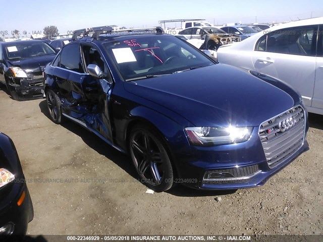 WAUBGAFL8DA128253 - 2013 AUDI S4 PREMIUM PLUS BLUE photo 1