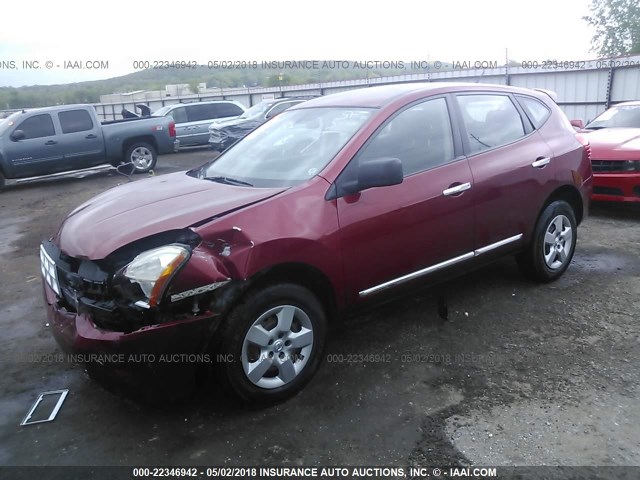 JN8AS5MT3BW164251 - 2011 NISSAN ROGUE S/SV/KROM RED photo 2