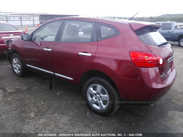 JN8AS5MT3BW164251 - 2011 NISSAN ROGUE S/SV/KROM RED photo 3