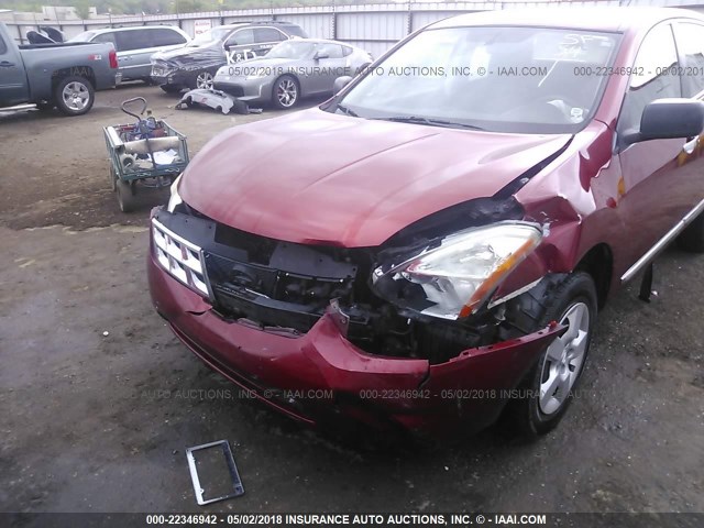 JN8AS5MT3BW164251 - 2011 NISSAN ROGUE S/SV/KROM RED photo 6