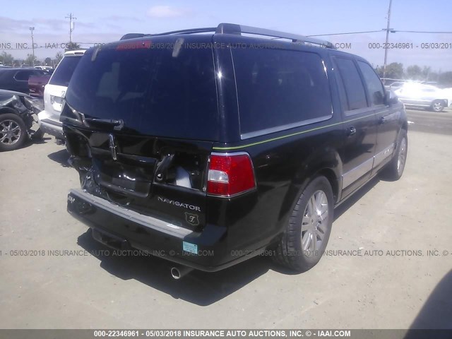 5LMFL27538LJ16729 - 2008 LINCOLN NAVIGATOR L BLACK photo 4