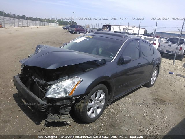 1N4BA41E48C813851 - 2008 NISSAN MAXIMA SE/SL GRAY photo 2