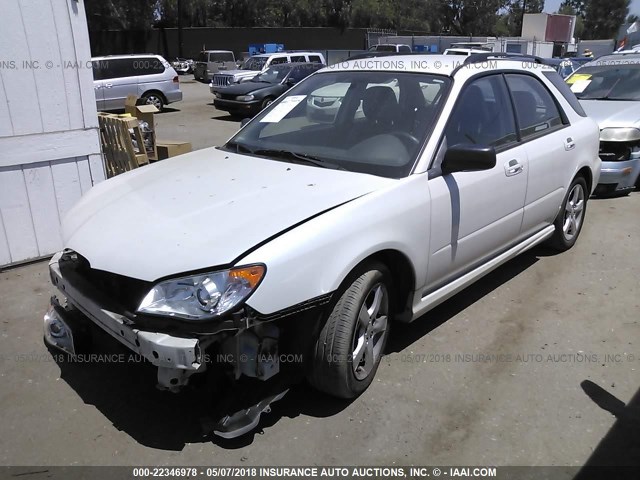 JF1GG61657H814355 - 2007 SUBARU IMPREZA 2.5I WHITE photo 2