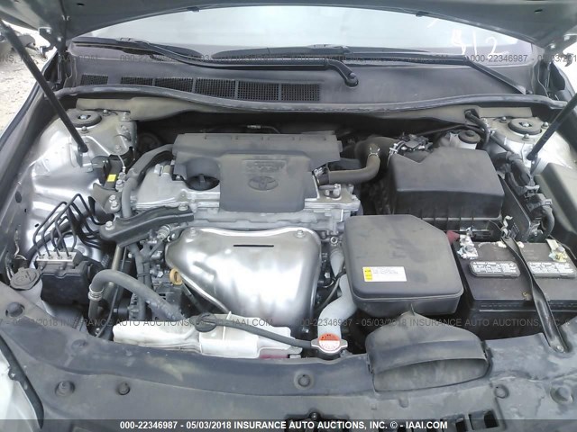 4T1BF1FKXGU209637 - 2016 TOYOTA CAMRY LE/XLE/SE/XSE GRAY photo 10