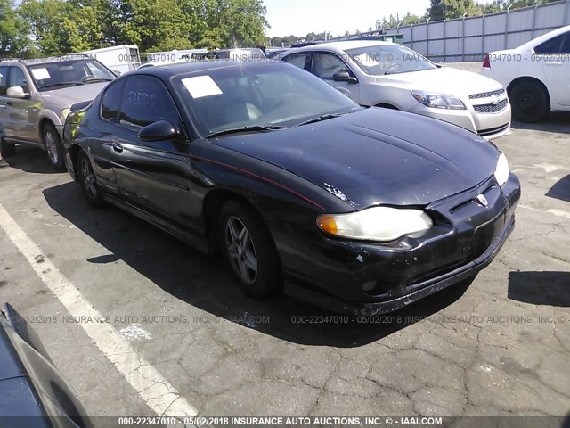 2G1WX12K739125638 - 2003 CHEVROLET MONTE CARLO SS შავი ფოტო 1