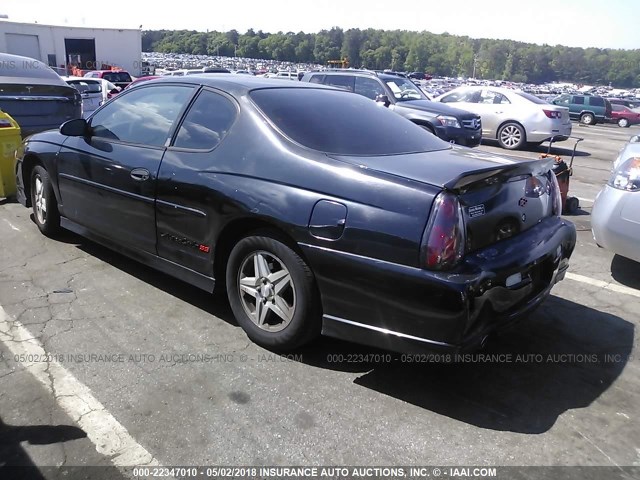 2G1WX12K739125638 - 2003 CHEVROLET MONTE CARLO SS შავი ფოტო 3