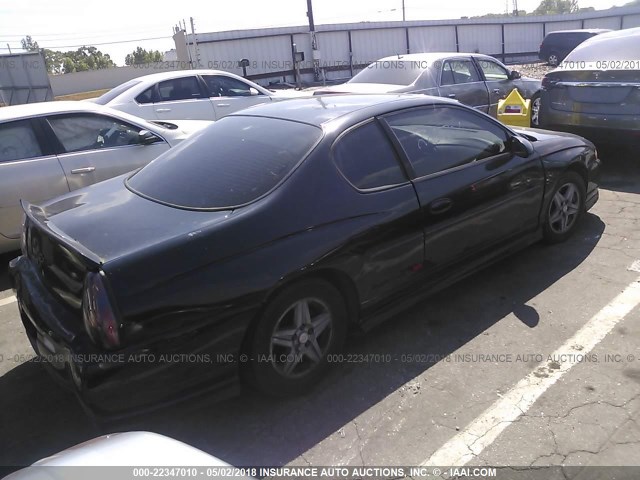2G1WX12K739125638 - 2003 CHEVROLET MONTE CARLO SS შავი ფოტო 4