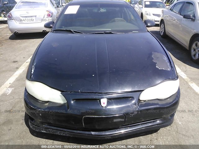 2G1WX12K739125638 - 2003 CHEVROLET MONTE CARLO SS შავი ფოტო 6