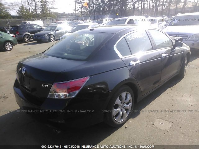 1HGCP3F84AA018909 - 2010 HONDA ACCORD EXL BLACK photo 4