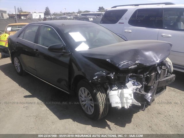 4T1BF1FK2CU070534 - 2012 TOYOTA CAMRY SE/LE/XLE BLACK photo 1