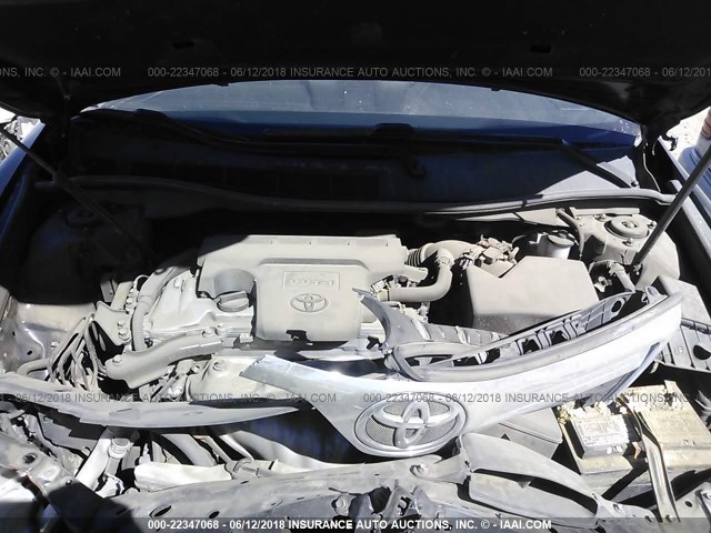 4T1BF1FK2CU070534 - 2012 TOYOTA CAMRY SE/LE/XLE BLACK photo 10