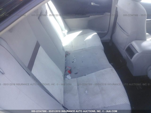 4T1BF1FK2CU070534 - 2012 TOYOTA CAMRY SE/LE/XLE BLACK photo 8