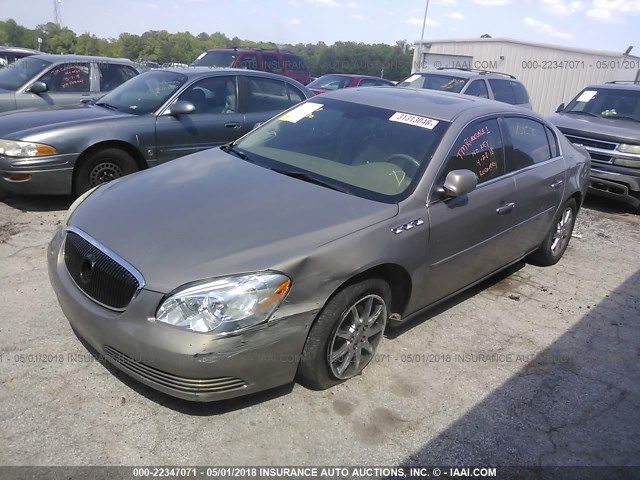 1G4HD57236U237087 - 2006 BUICK LUCERNE CXL GOLD photo 2