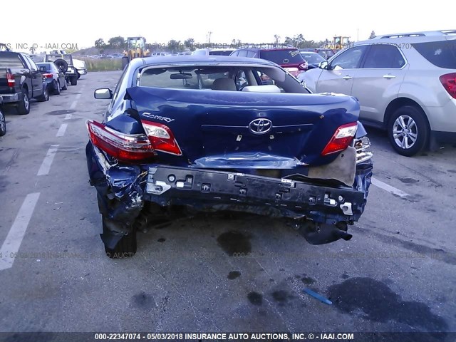 4T1BE46K88U208511 - 2008 TOYOTA CAMRY CE/LE/XLE/SE BLUE photo 6