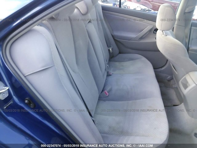4T1BE46K88U208511 - 2008 TOYOTA CAMRY CE/LE/XLE/SE BLUE photo 8