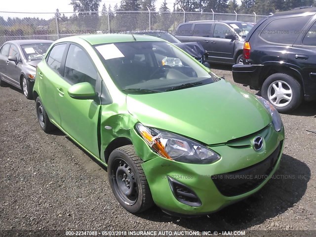 JM1DE1KY5C0148712 - 2012 MAZDA MAZDA2 GREEN photo 1