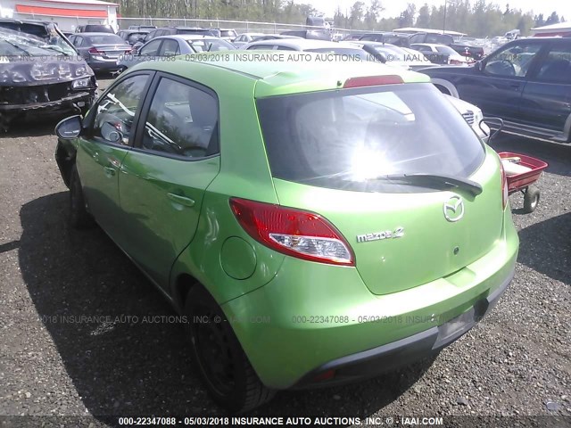 JM1DE1KY5C0148712 - 2012 MAZDA MAZDA2 GREEN photo 3