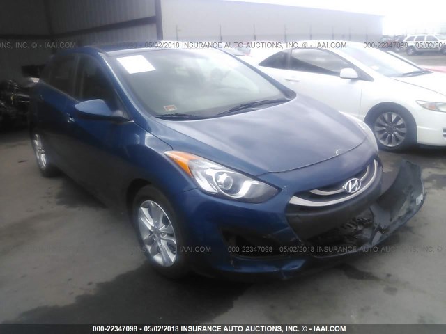 KMHD35LH1FU241893 - 2015 HYUNDAI ELANTRA GT 蓝色 照片 1