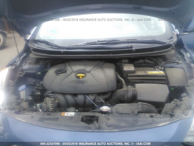 KMHD35LH1FU241893 - 2015 HYUNDAI ELANTRA GT 蓝色 照片 10