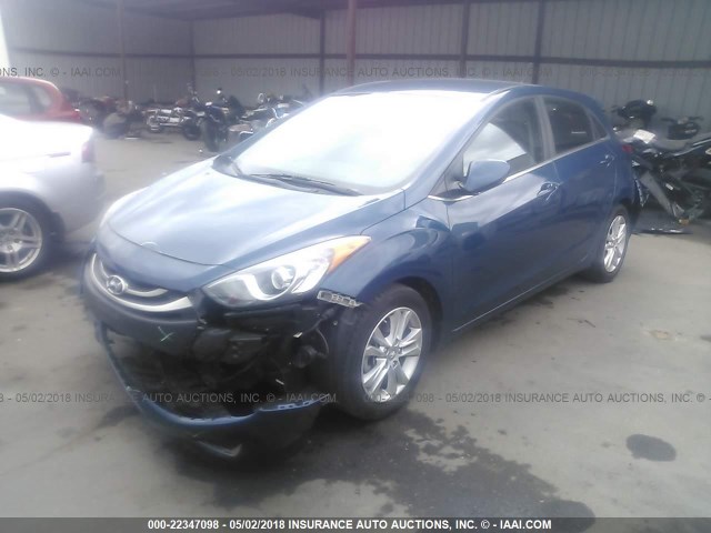 KMHD35LH1FU241893 - 2015 HYUNDAI ELANTRA GT 蓝色 照片 2