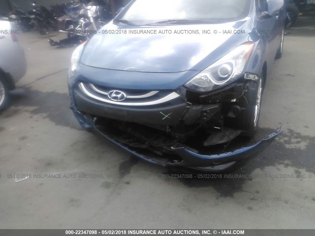 KMHD35LH1FU241893 - 2015 HYUNDAI ELANTRA GT 蓝色 照片 6