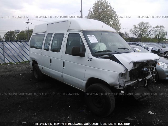 1FTNE14W19DA77719 - 2009 FORD ECONOLINE E150 VAN WHITE photo 1