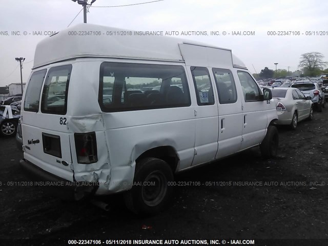 1FTNE14W19DA77719 - 2009 FORD ECONOLINE E150 VAN WHITE photo 4