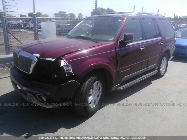 5LMFU28R84LJ32000 - 2004 LINCOLN NAVIGATOR BURGUNDY photo 2