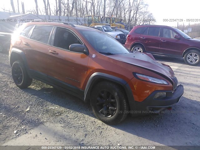 1C4PJMBB7FW544986 - 2015 JEEP CHEROKEE TRAILHAWK 橙色 照片 1