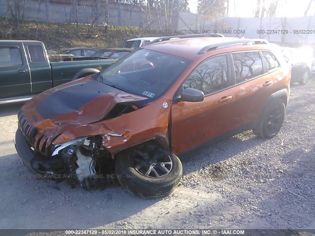 1C4PJMBB7FW544986 - 2015 JEEP CHEROKEE TRAILHAWK 橙色 照片 2