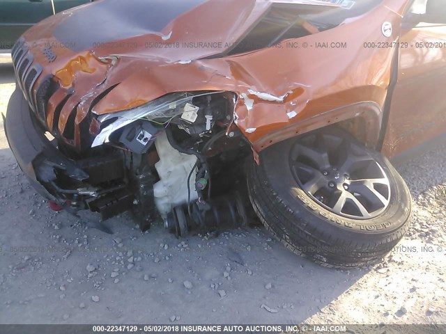 1C4PJMBB7FW544986 - 2015 JEEP CHEROKEE TRAILHAWK 橙色 照片 6